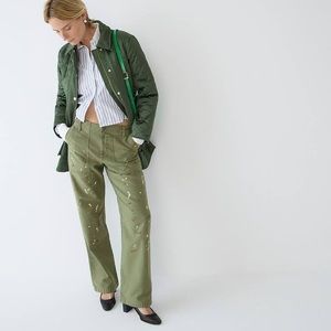 NWT J. Crew Point Sur Wide Leg Pants 27T